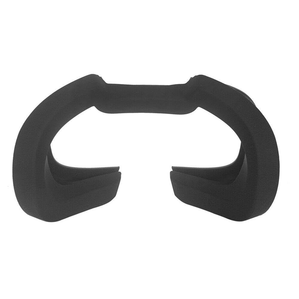 For Oculus Rift S VR Headset Spare Parts Soft Silicone Eye Mask Cover Breathable Light Blocking Eye Cover Pad: black