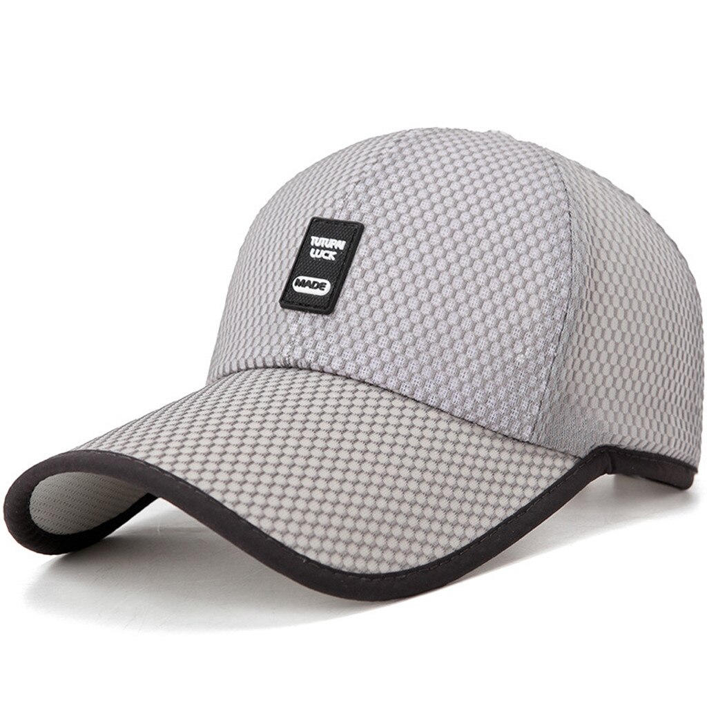 1Pc Baseball Cap Mannen Verstelbare Baseball Cap Casual Leisure Hoeden Mode Jongen Snapback Hoed Caps Outdoor Warm Thicken gemonteerd Cap: Grijs