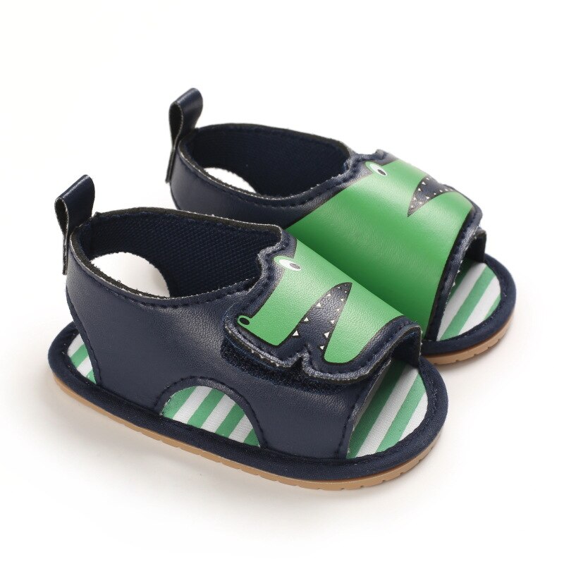 2021 nuovi sandali antiscivolo per bambini in PU estate bambino bambini ragazzi sandali da cartone animato Sneakers scarpe da bambino Prewalker per bambini: Blue / 0-6 mesi