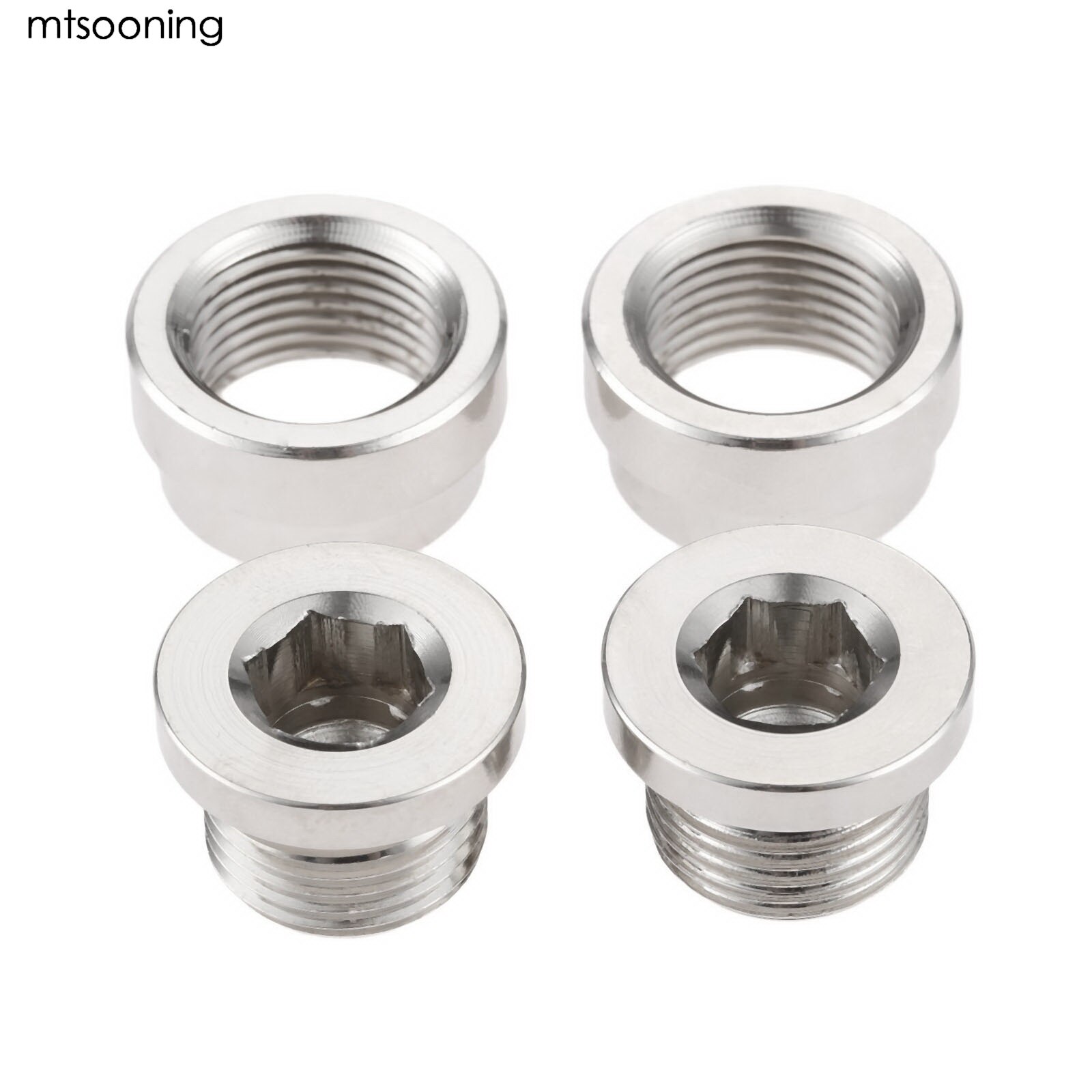 mtsooning O2 Oxygen Sensor Stepped Mounting Boss Nut Bung Universal Fit For Standard Oxygen Sensor With M18 x 1.5 Thread