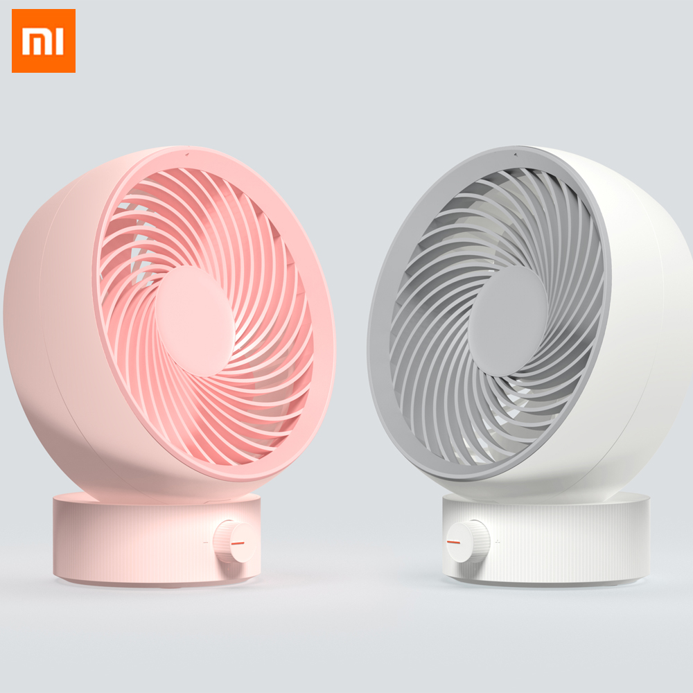 Originele xiaomi 3 life mini luchtcirculatieventilator, 330 krachtige windenergie, usb-oplaadfunctie, laag geluidsniveau, hoge windsnelheid, wit en roze