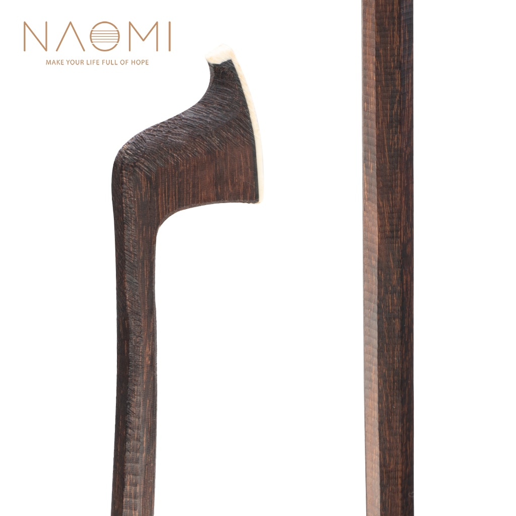 Naomi 4/4 Size Sandelhout Strijkstok Leeg Boog Stok Gegraveerd Boog Hoofd Strijkstok Maker Gebruik