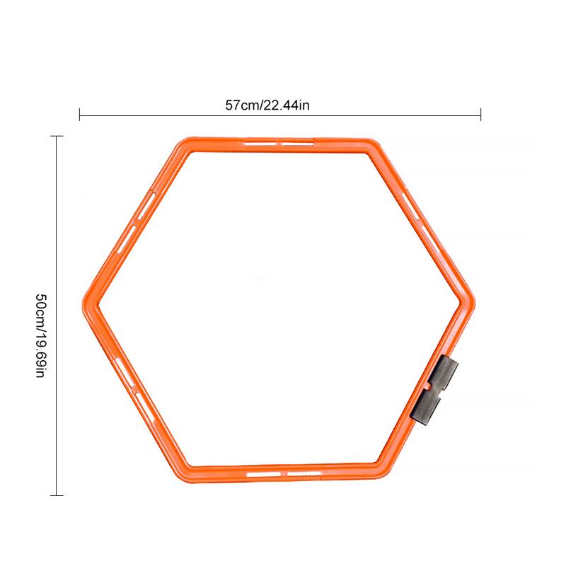 Football Trainer Hexagonal Agility Ring Soccer Training Ring Physical Training Ring \Hurdles Speed Rings