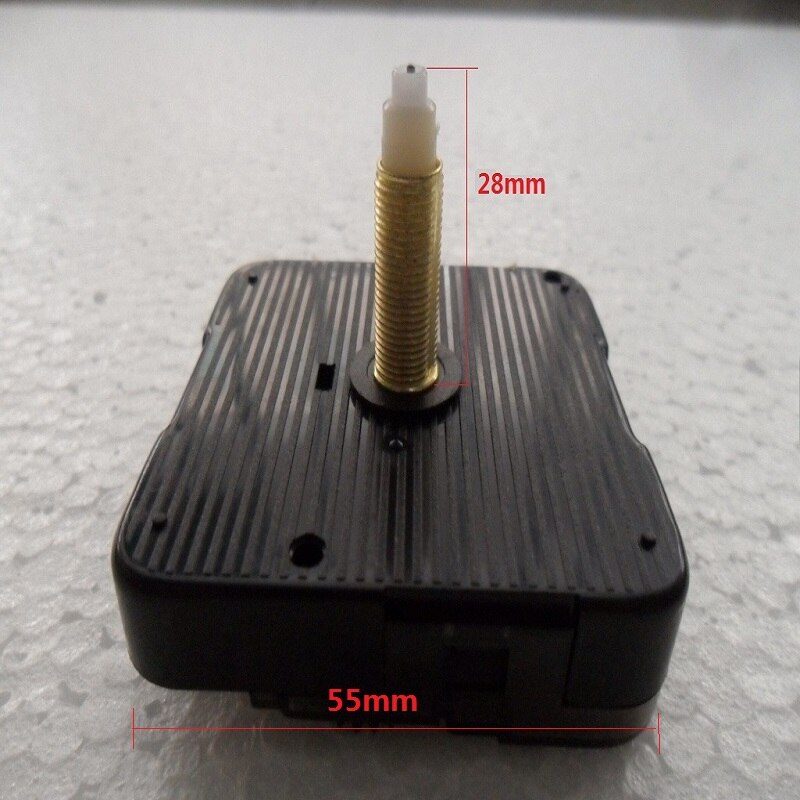 5 sztuk ściana Mechanizm zegara z rąk długiej osi mechanizm kwarcowy zegar ruch wyciszenie płyty dedykowane długi gwint długość osi 28mm