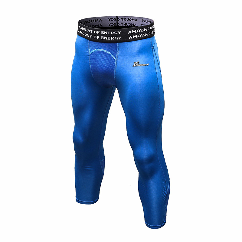 Men Quick Dry Pants Running Tights Training Fitness Pant Workout Trousers Compression Gym Clothing Skinny Jogging Sweatpants: L / M