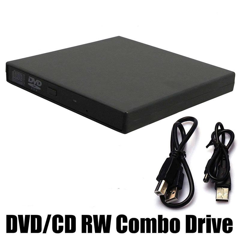 Usb 2.0 Externe Slim Cd ± Rw Dvd Rom Combo Drive USB2.0 Dvd Drive Cd Rw Writer Brander Reader Speler voor Pc Laptop