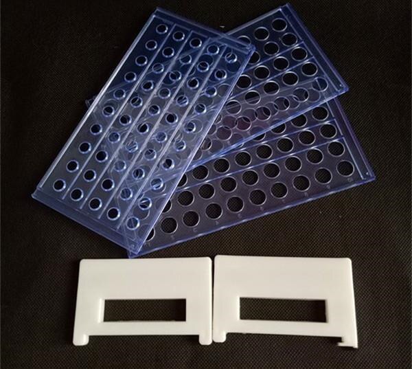 laboratory Plastic Test Tube Rack for 13/15/16/18mm Tubes, Holds 50, Detachable - Single