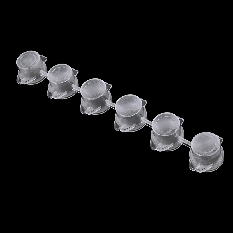 120 Strip 720 Pots 3Ml Empty Paint Strips,Paint Container Strips Cup Pots Clear Plastic Storage Containers For Classroom