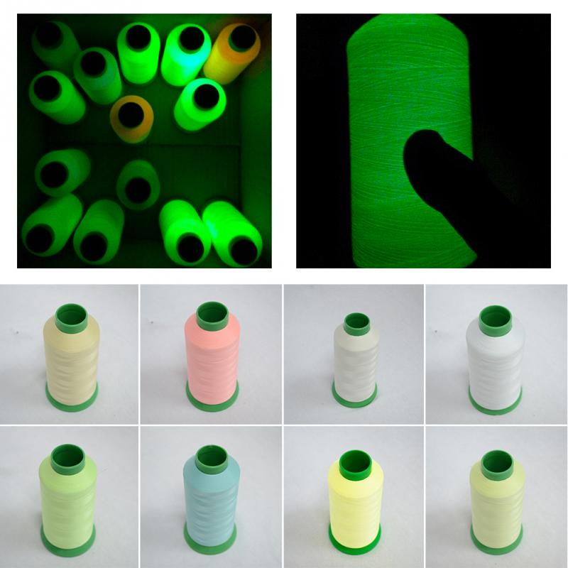 1000 Yards Spool Luminous Glow In The Dark Machine DIY Embroidery Sewing Thread 8 Colors to Choose