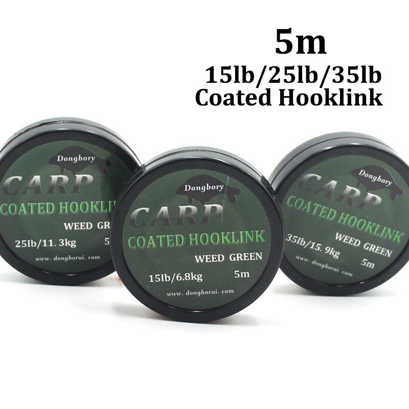 5m coating hook hook carp fishing line 8 strand braided line hook drill rig carp fishing tackle for carp fishing equipment