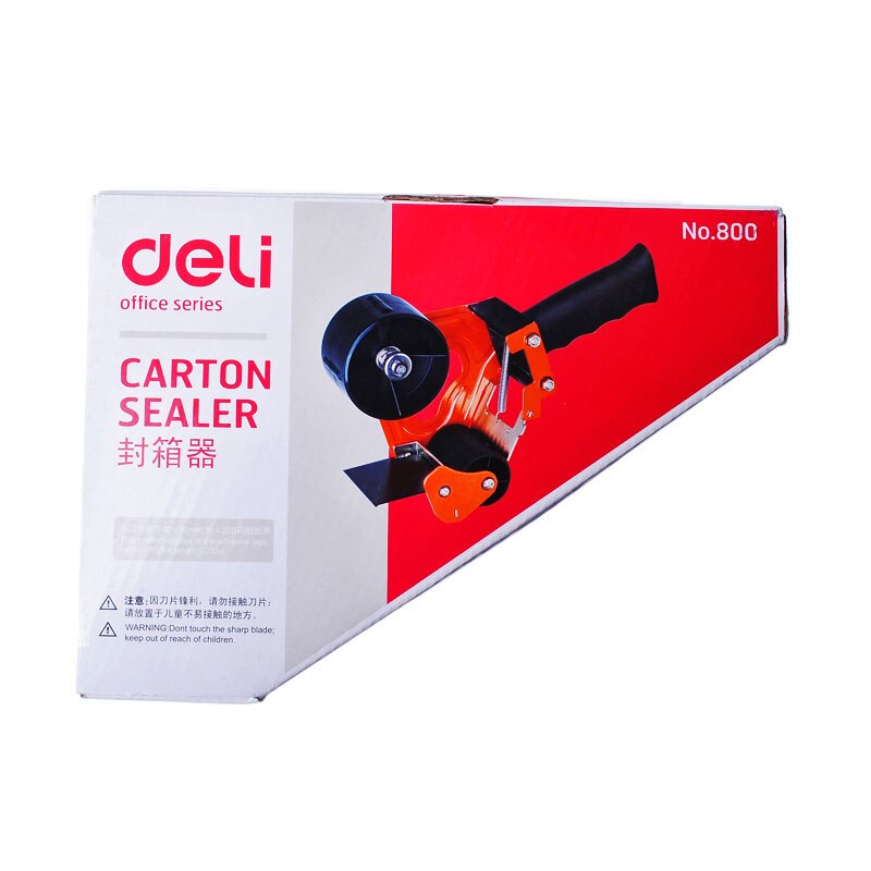 Metal Carton Sealer Hand-held Tape Cutter Baler Tape Dispenser Machine Packaging Tools Warehouse Home School Tools 800