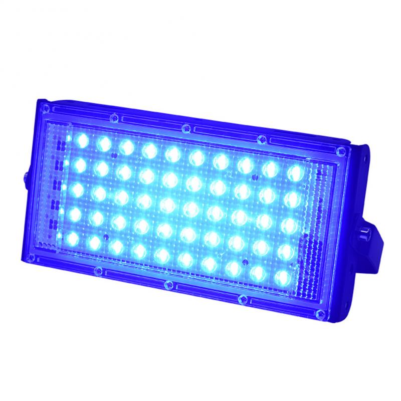 LED Security Floodlight 50W Flood Lights Indoor Outdoor Garden Waterproof Lamp Flood Led Outdoor Street Light Spotlight: blue