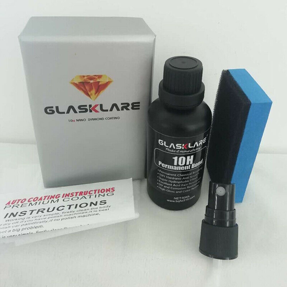 10H hydrophobe en céramique liquide 50mL accessoires Auto noir voiture verre remplacement