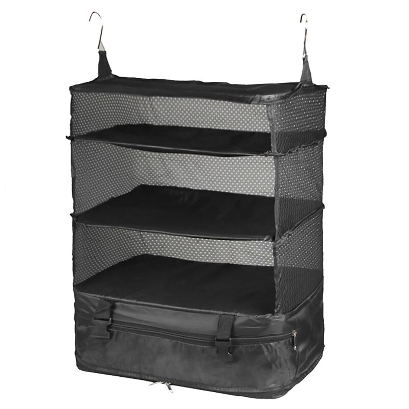 Porte-Bagages Pliant En Bois Massif – Support Valise 60x40x60 Cm Avec Sangles Nylon, Chambre Hôtel Maison Gain De Place