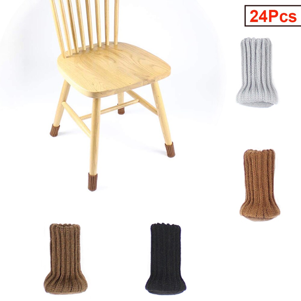 Knitted Table foot Cover Non-slip Chair Foot Cushion Floor Protectors For chair legs with a foot circumference of 2.76-6.69 inch