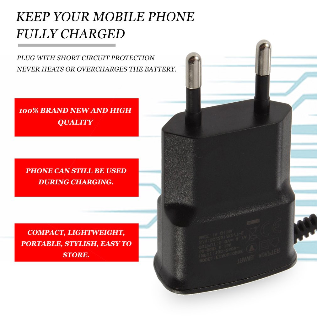 Universal Mobile Charger for Samsung Galaxy S4 S3 S2 i9300 i9100 EU Micro USB Wall Charger Travel 110V-240V 5V 0.7A