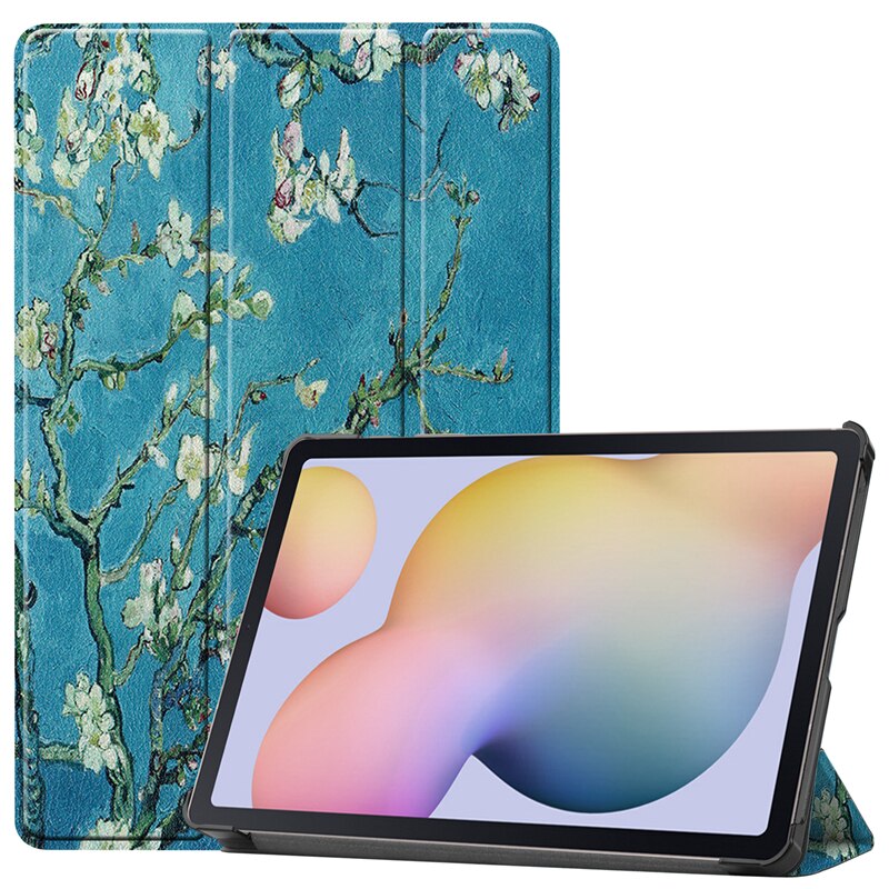 Magnetyczny Smaer PU skórzany pokrowiec do Samsung Galaxy Tab A7 SM-T500 SM-T505 SM-T507 10.5 "Tablet Funda Cover: T500-XH