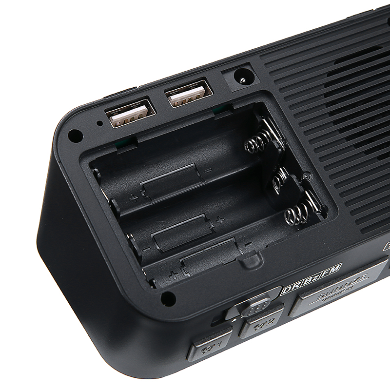 LED Screen DAB+FM Broadcasts Radio Clock Digital Radio Stations Alarm Clock Timer For Travel Home Bedroom Bedside