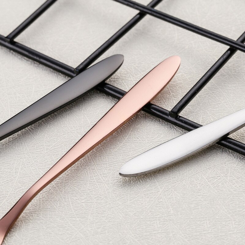 Fourchette à fruits coréenne en acier inoxydable | Ensemble de 6 pièces/ensemble 304 fourchette à gâteaux, fourchettes à fruits créatives de Protection de l'environnement