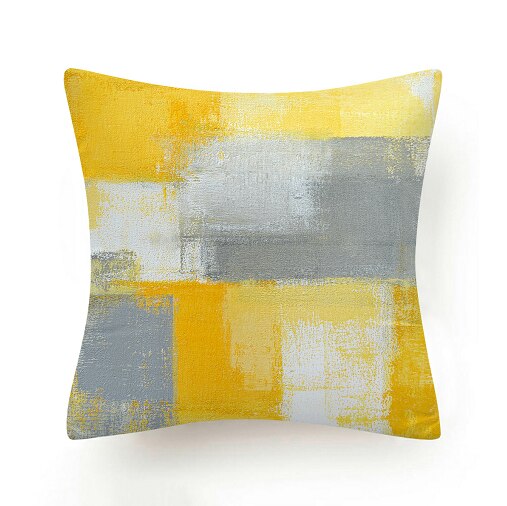 45X45cm bleu sarcelle impression feuilles vertes Polyester taie d'oreiller taille doux fibre coussin canapé voiture housse de coussin maison taie d'oreiller: 10