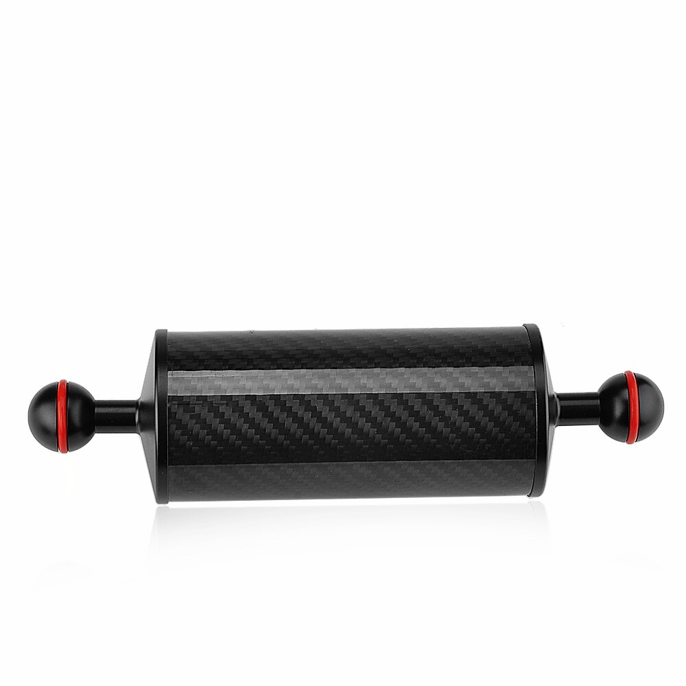 Diving 2PCS 10in Carbon Fiber 1inch Dual Ball Floating Arm for Buoyancy Underwater Tray Camera System