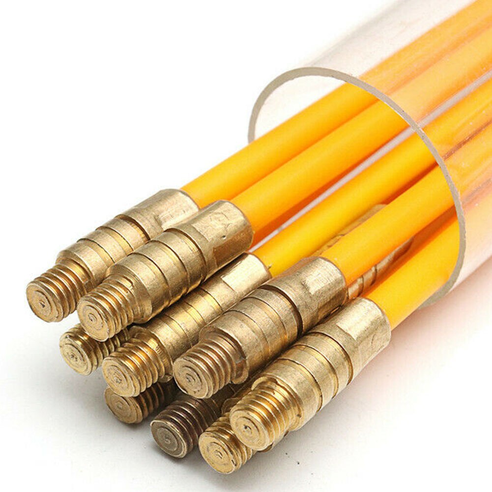 4mm 33cm Cable Puller Snake Push Accessories Cabling Rods Duct Tool Home Improvement Fiberglass Fish Tape Set Wall Conduit
