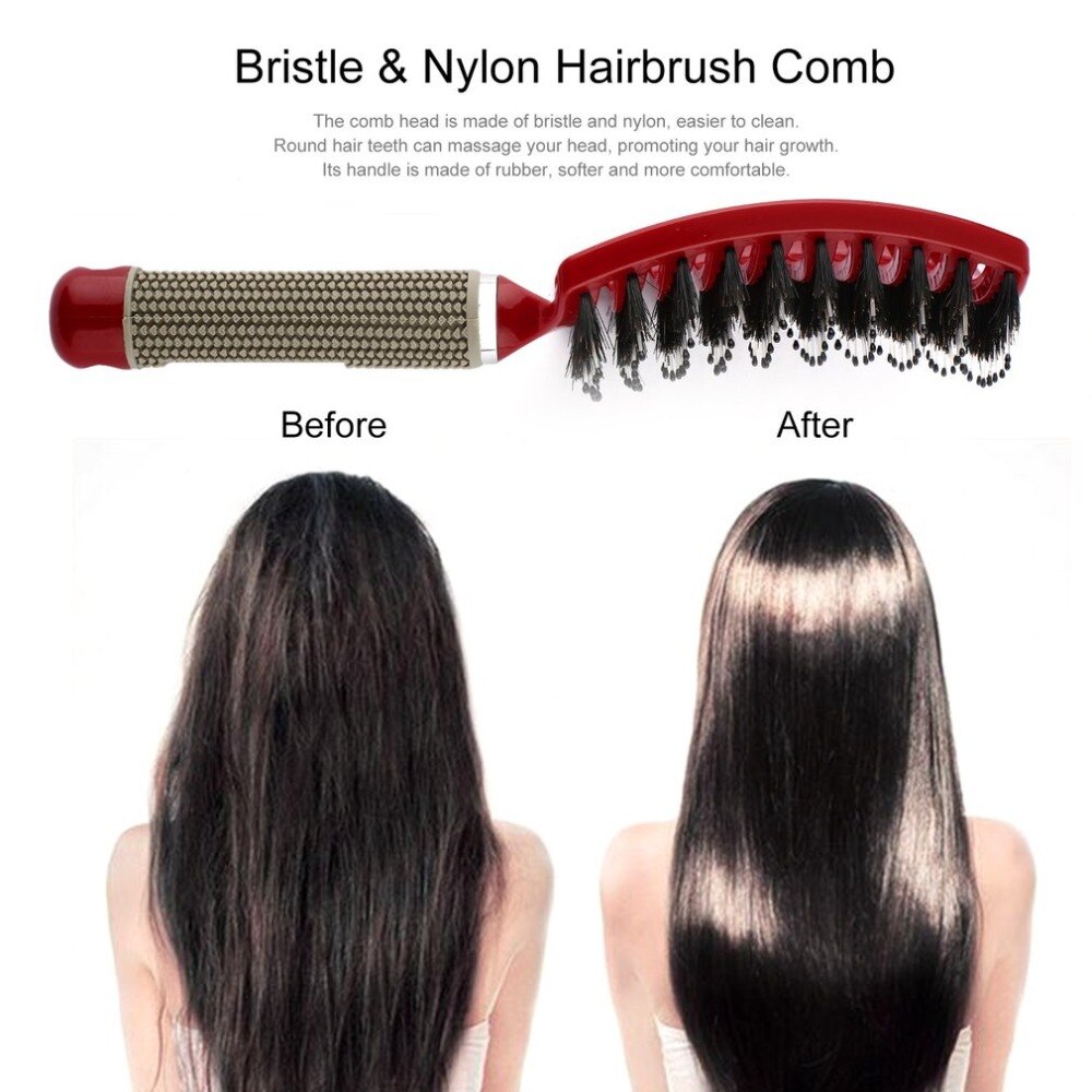 Haar Borstel Hoofdhuid Haarborstel Kam Professionele Vrouwen Wirwar Kappers Levert Borstels Combo Salon Kappers Styling Tools