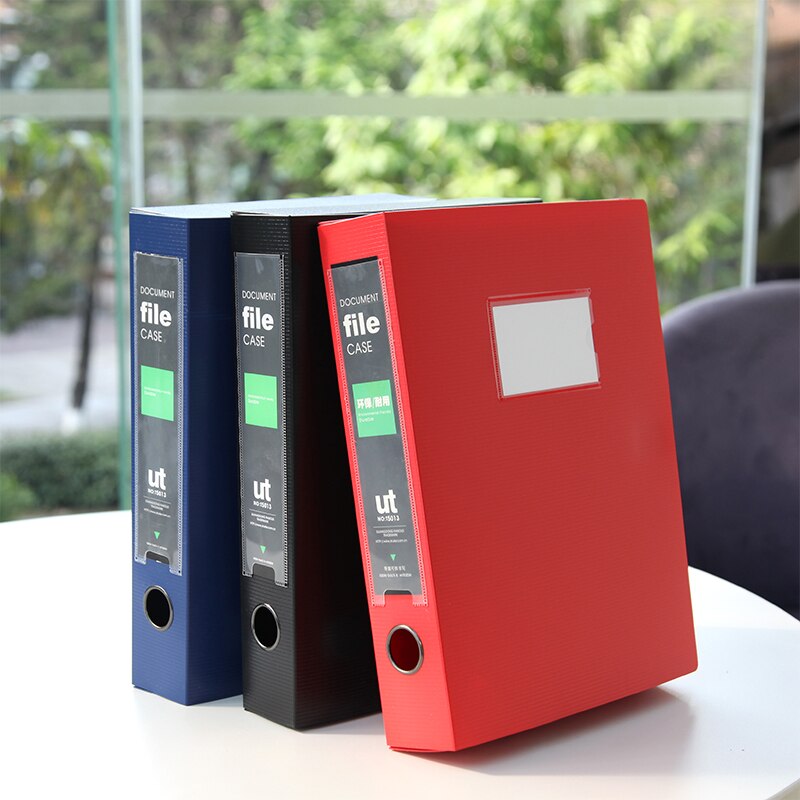 Thicker A4 File Box Data Document Organier Storage Bag Filling Products Box File Office School Supplies File Case 18*238*58mm