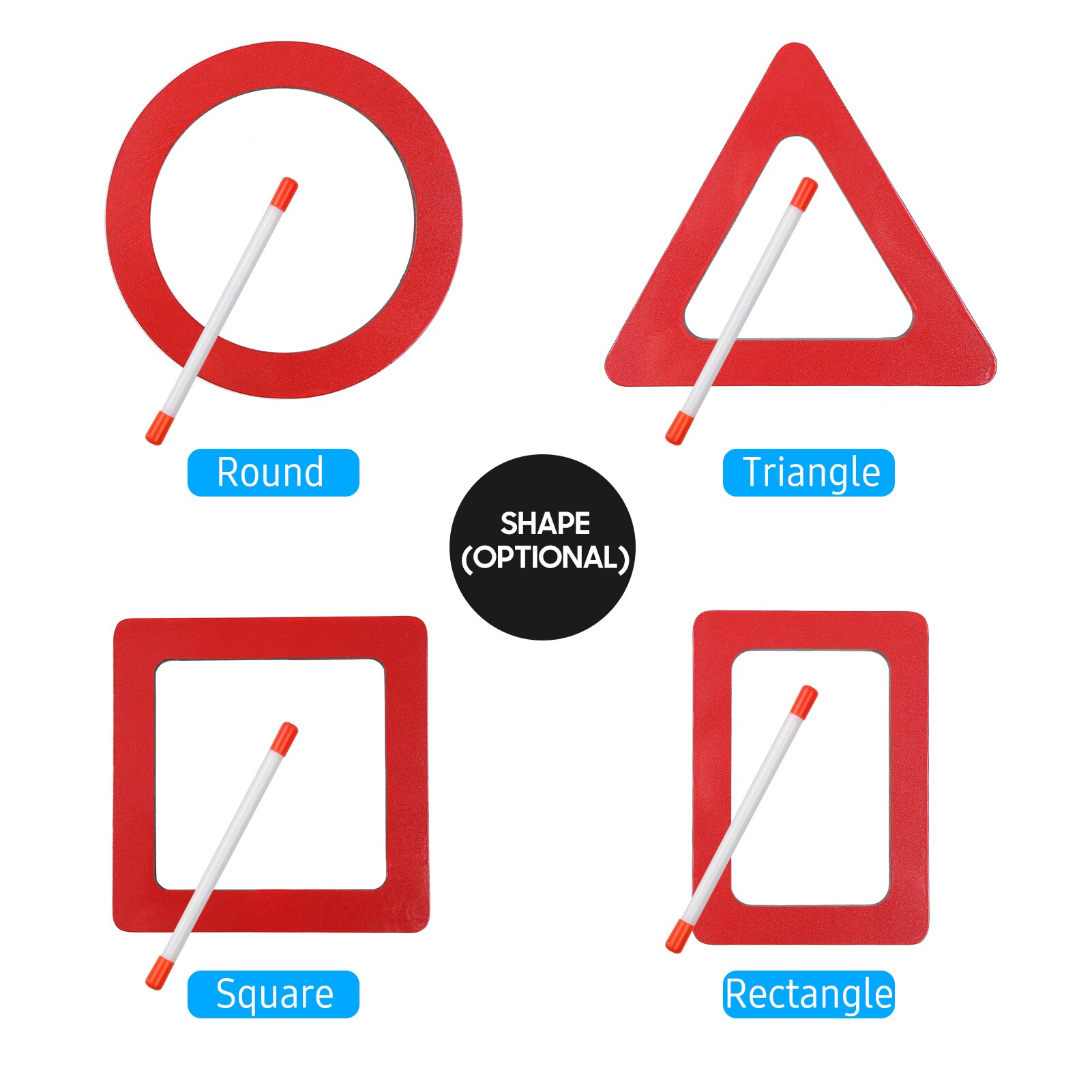 Rectangle Percussion Drum Frame Drum Hand Drum for Multi-Shaped Frame Drums with Stick Drum Accessories Parts