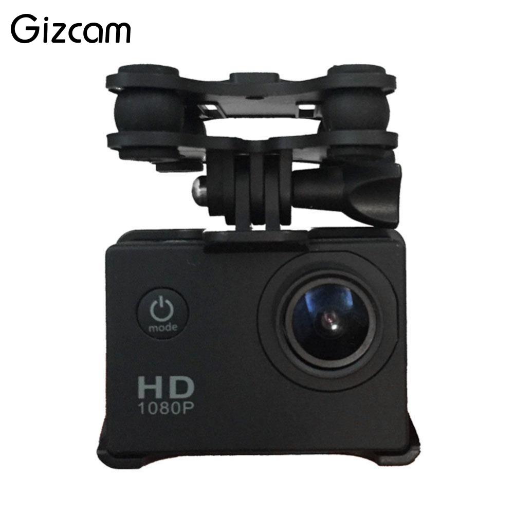 Gizcam Universele Gimbal W/Camera Houder Voor Syma X8C RC Quadcopter Drone Zwart