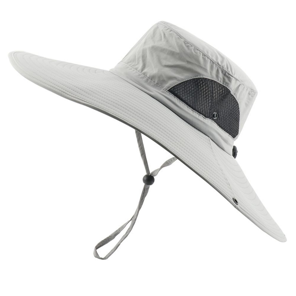 Hombres Mujeres Visera ancha Sombrero de ala Boonie Bucket Cap Verano Pesca Protección solar UV: Multicolor