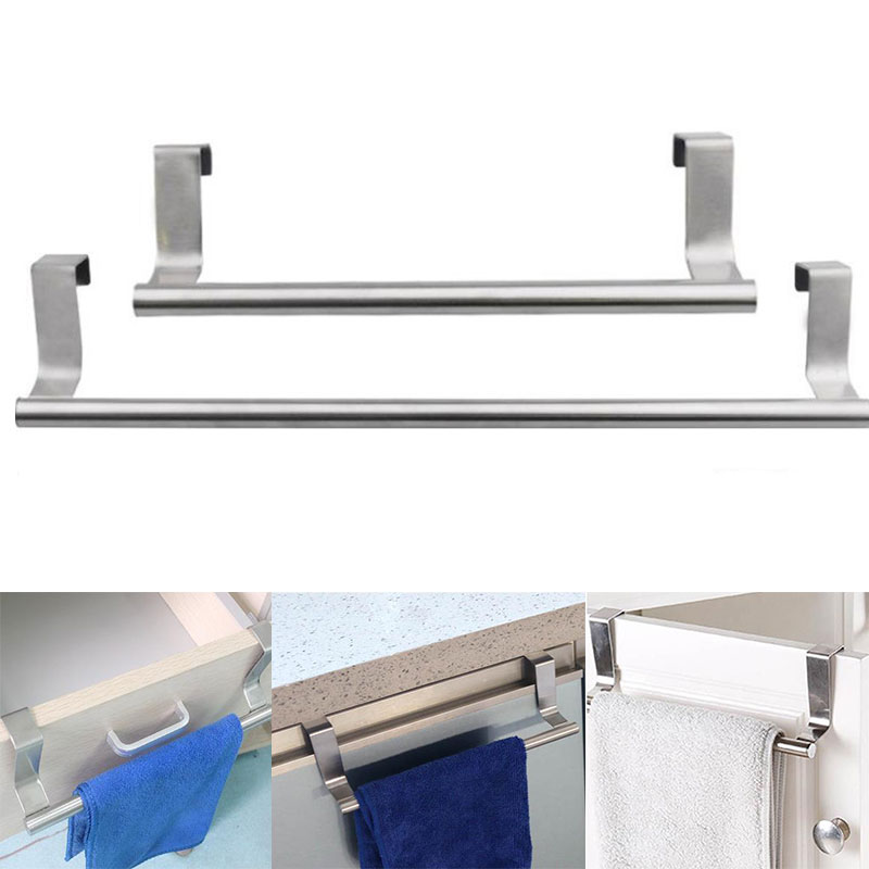 Handdoekrekken boven keukenkastdeur handdoekrek hangende houder badkamerplank thuis organizer lange wandhaak
