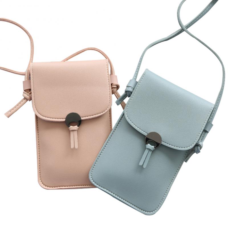 Universal Women Crossbody Shoulder Bag PU Leather Wallet Cell Phone Case Belt Pouch Portable Crossbody Phone Bag Outdoor