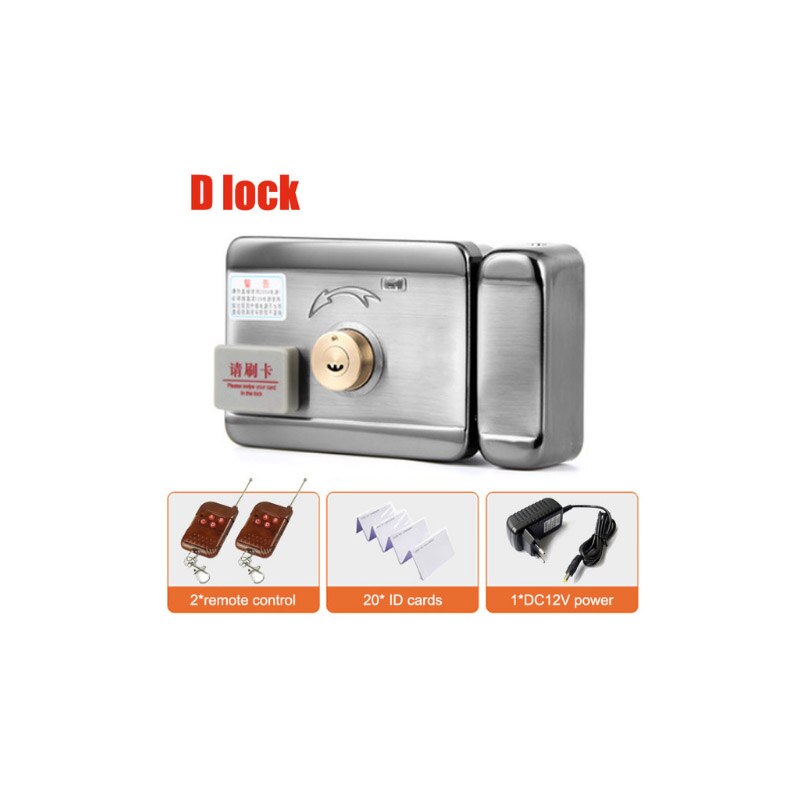 single/double access Door & gate Access Control system Electronic integrated RFID motorized lock with RFID reader: kit20