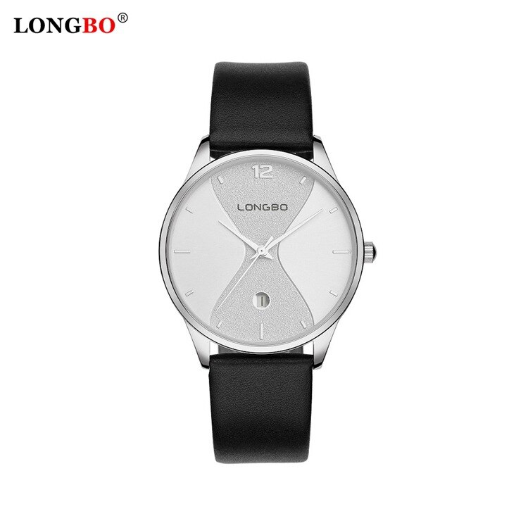LONGBO7315 Casual Paar Quartz Horloge Japan Quartz Vrouwen Horloge Lederen Band Heren Horloge: Rood