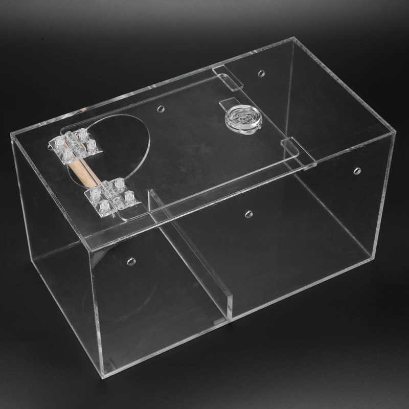 Bird Incubator Cage Easy To Install Fully Transparent Safe Comfortable Parrot Acrylic Breeding Box Encourages Natural Behaviors