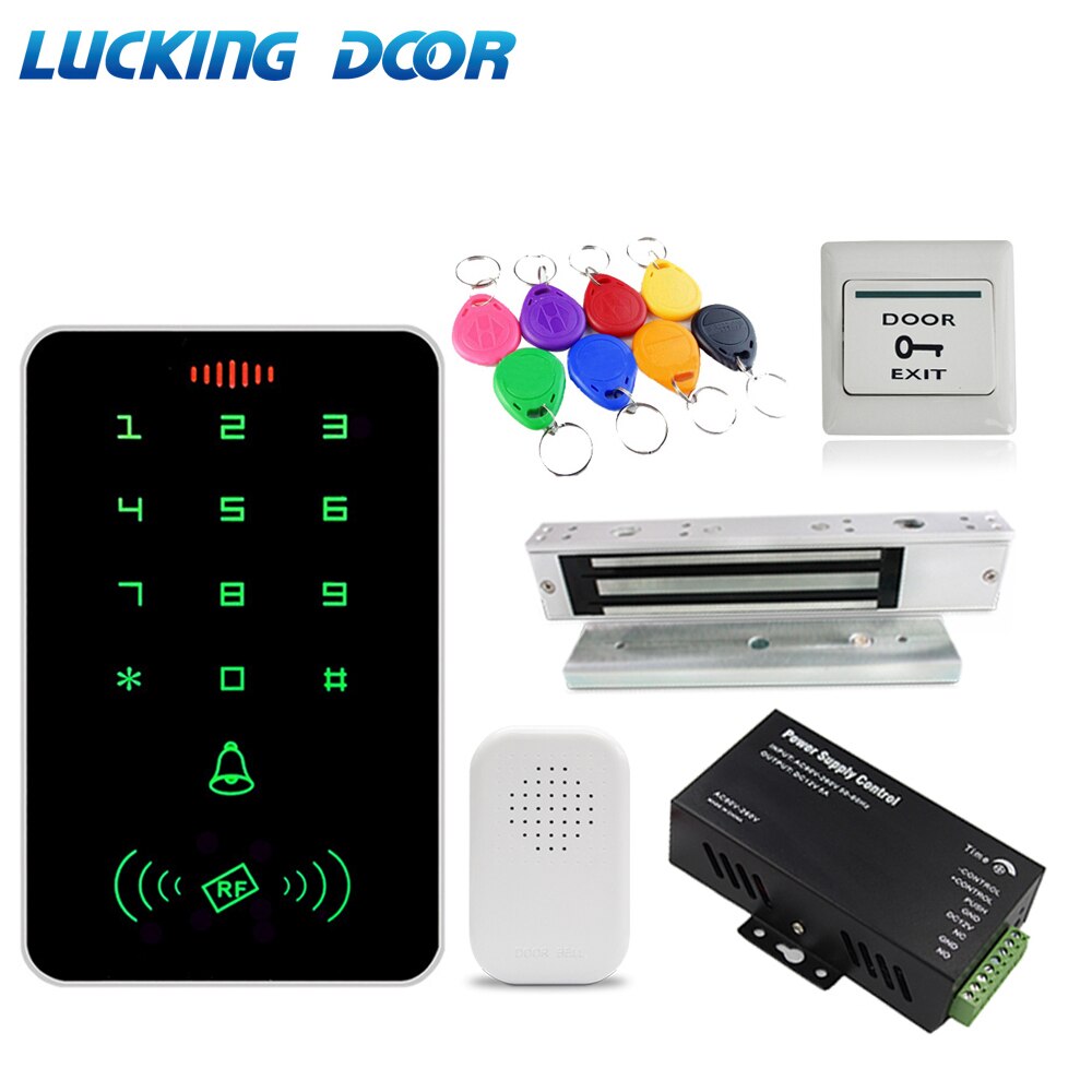 Backlight Wachtwoord Toetsenbord 125Khz Rfid Toegang Controlle Elektronische Toegang Lock Power Toegangscontrole Systeem Kit 1000 Gebruiker