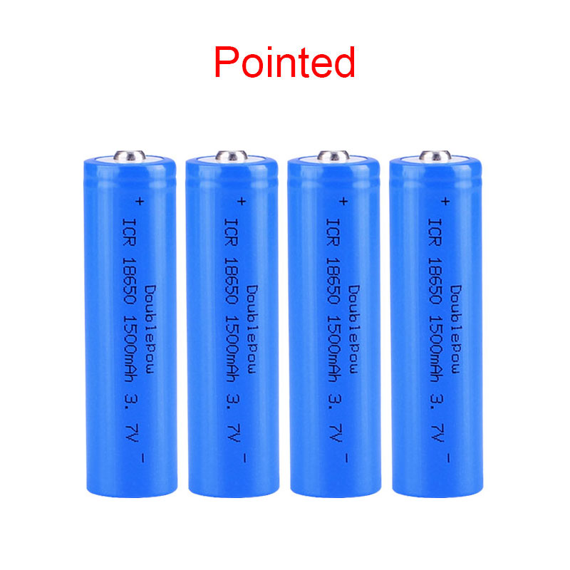 NUOVA batteria Doublepow 18650 batteria ricaricabile al litio 3.7V 1500mah 18650 per torcia elettrica ecc: YELLOW