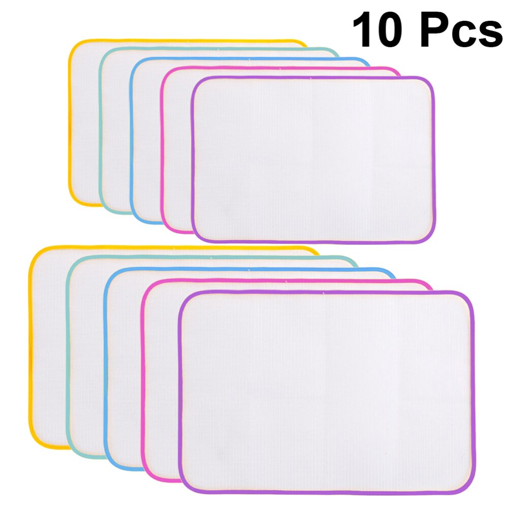 10pcs Ironing Cloth Heat Resistant Ironing Mat Ironing Board Anti-scald Ironing Clothes Pad for Home (Random Color, 35x50cm, 40x: Default Title