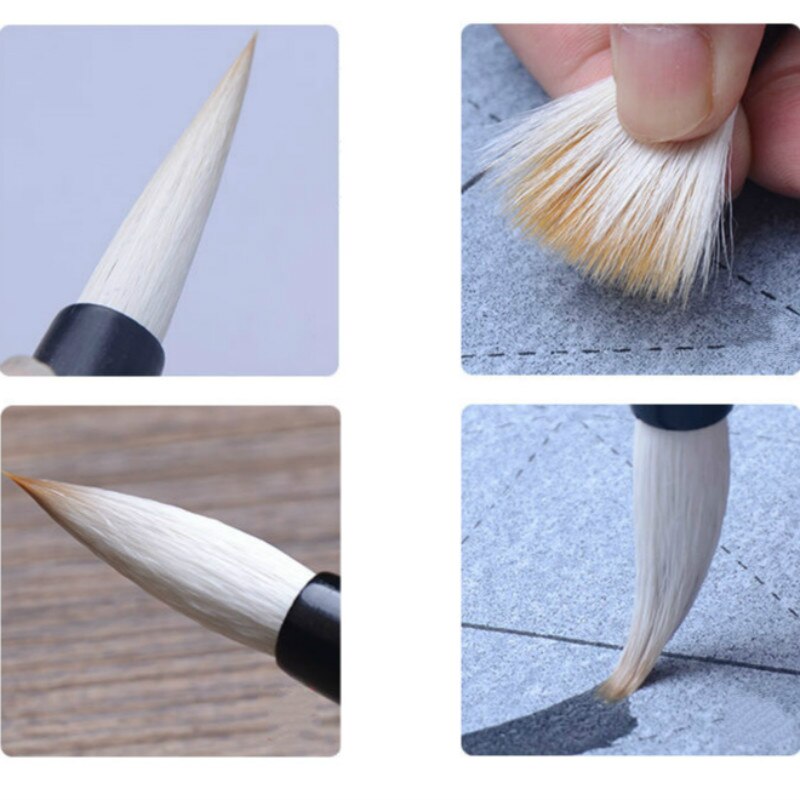 Chinese Traditional Calligraphy Set Multiple Hairs Calligraphy Writing Brushes Chinese Landscape Painting Brush Set