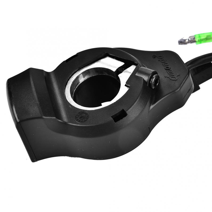 12-99v e-bike polegar acelerador com display lcd scooter elétrico guiador preto polegar apertos de acelerador para bicicleta elétrica acessório
