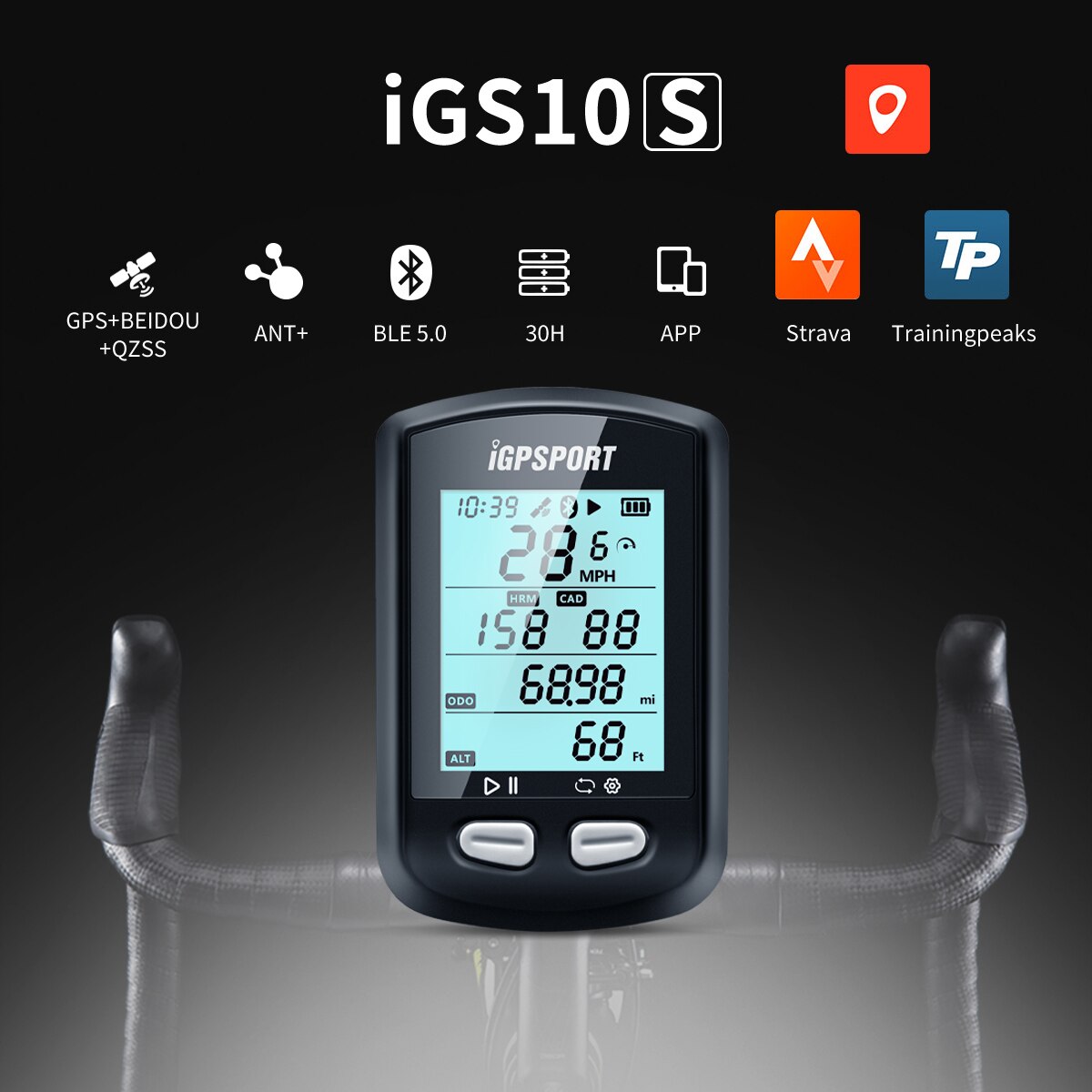 iGPSPORT iGS10 S GPS Enabled Bike Bicycle Computer... – Vicedeal