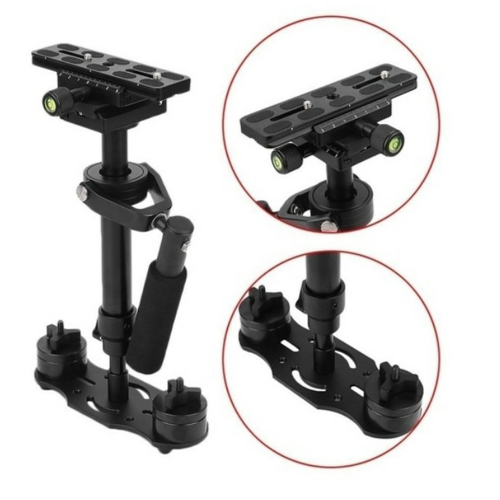 Estabilizador de vídeo portátil de aleación de aluminio S40 40cm para Steadycam Steadicam estabilizador para cámara Canon Nikon Sony DSLR