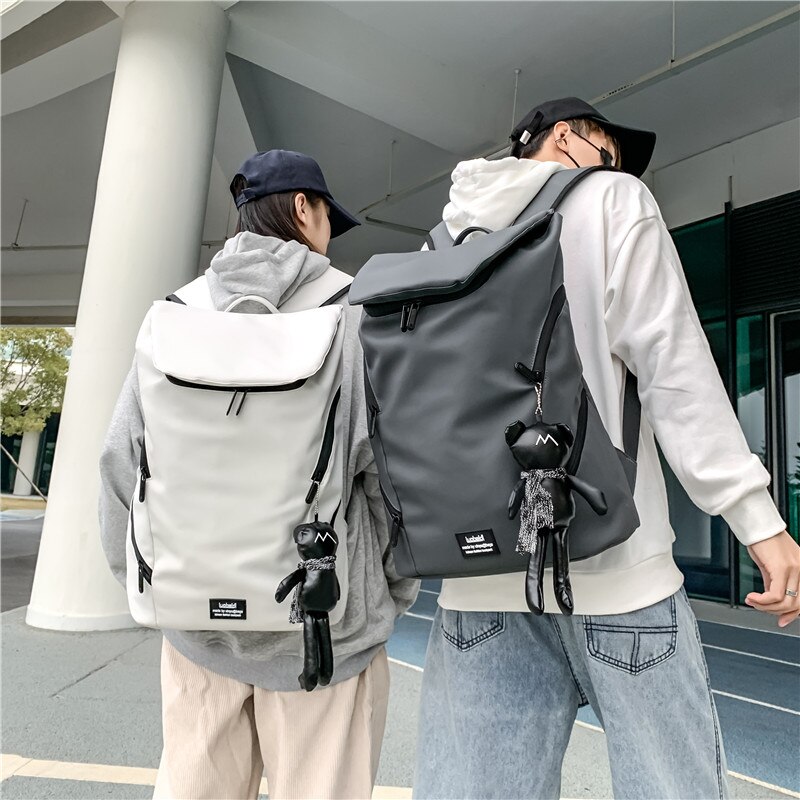 Unisex-trendrucksack, schlichter, robuster herrenrucksack, wasserabweisend beschichtet, reiserucksack, lässiger schulrucksack für herren