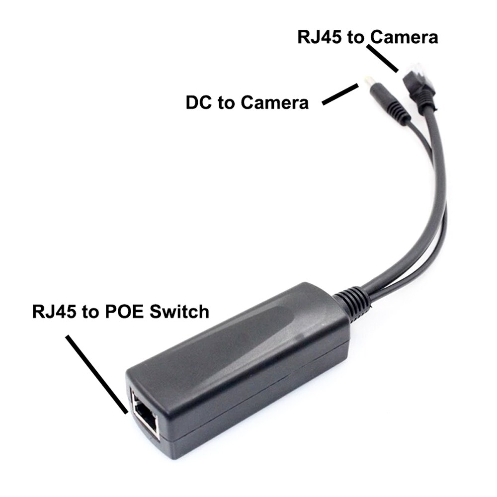 Techage POE Splitter Power Over Ethernet 10/100mbps IEEE802.3at/af 12V/1.2A 24W POE Splitter For POE IP Camera Splitter