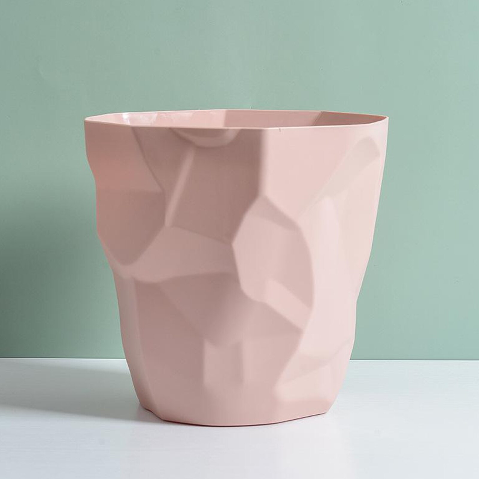 Poubelle Corbeille à Papier Plastique Blanche Irrégulière - Design Moderne Pour Bureau Et Chambre