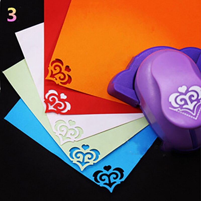 1pc cartão de papel criativo foto diy artesanato flor forma canto perfurador, corte de cartão de papel de negócios buraco perfurador escritório papelaria