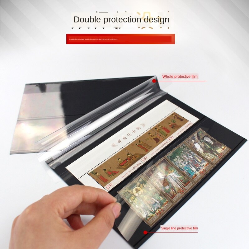 Stamp Collection Protection Card (B5 paper stamp card/second line/stamp holder/stamp card/10 included)