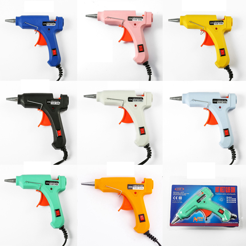 Hoge Temp Heater Melt EEN Hete Lijmpistool 20W Reparatie Tool Heat Gun Mini Gun EU/ONS Gebruik 7mm Lijm Sticks Optionele Base