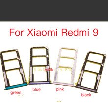 10pcs supporto per vassoio Sim per Xiaomi Redmi 9 Redmi9 SIM Card Tray Slot Holder Adapter Socket parti di riparazione